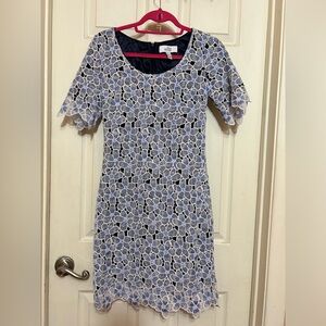 Badgley Mischka "Belle" Floral Lace Dress 2